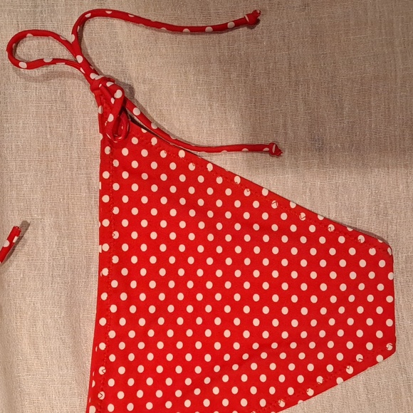 Power Flower Girls Red & White Poka Dotted String Bikini - Picture 6 of 9